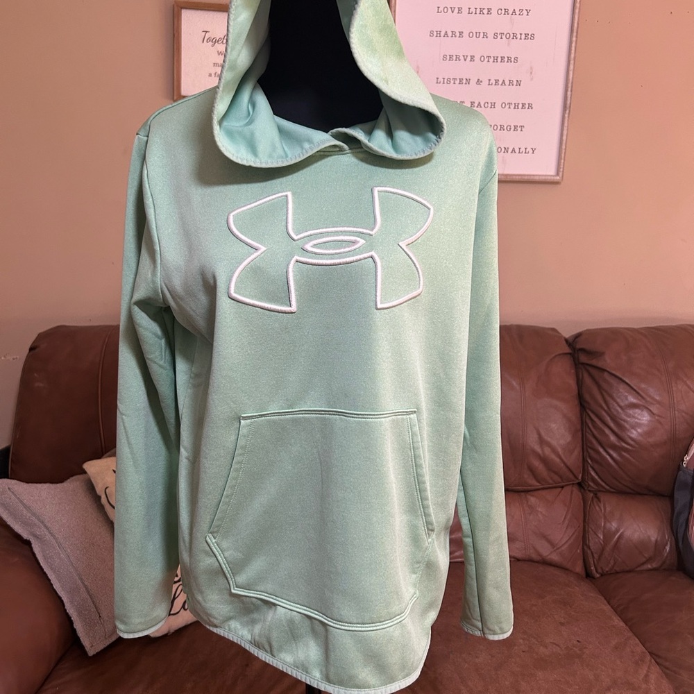 Under Armour Light Green Pullover Hoodie
